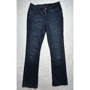 Liverpool Sadie Straight Jeans Womens 4 27 Beatles Strawberry Fields Damask